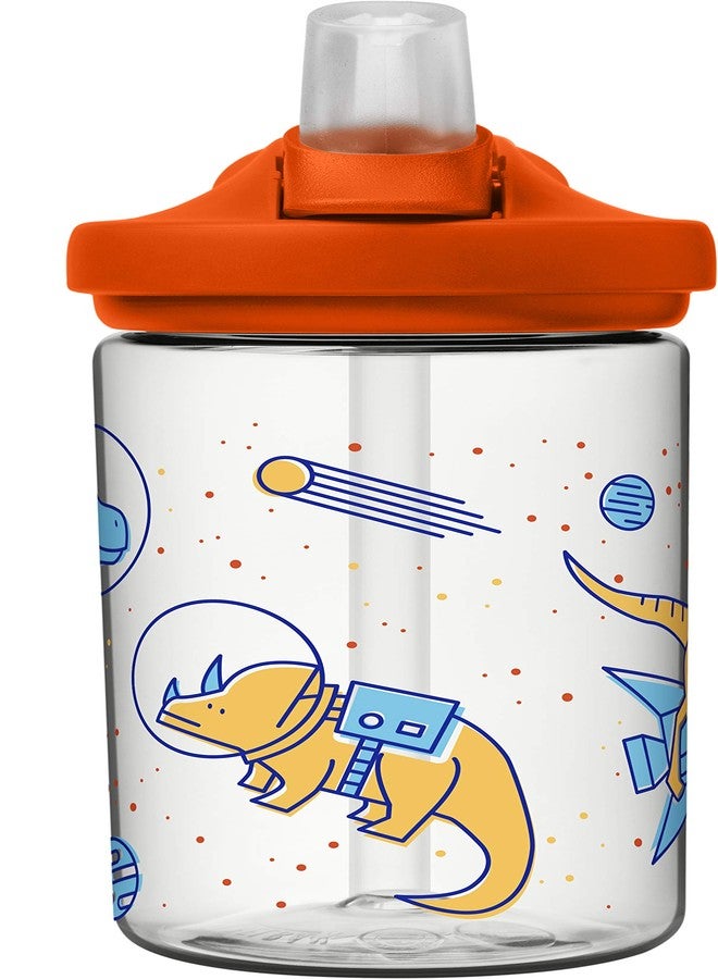 CAMELBAK Eddy+ Kids BPA-Free Water Bottle with Straw, 14oz, Space Dinos - Image 2